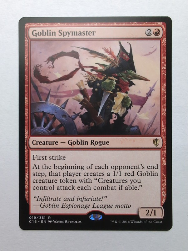 MTG Goblin Spymaster (C16) Commander 2016 Regular Rare 019/351