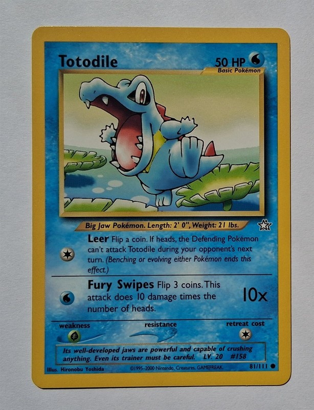 Pokemon – Totodile – Neo Genesis 81/111 – Common – LP