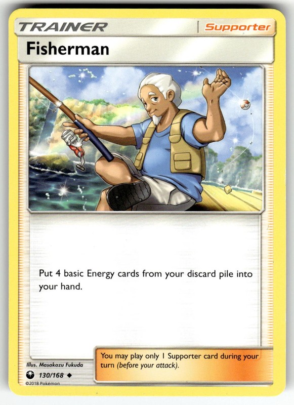 Fisherman 130/168 Uncommon Celestial Storm Pokemon LP
