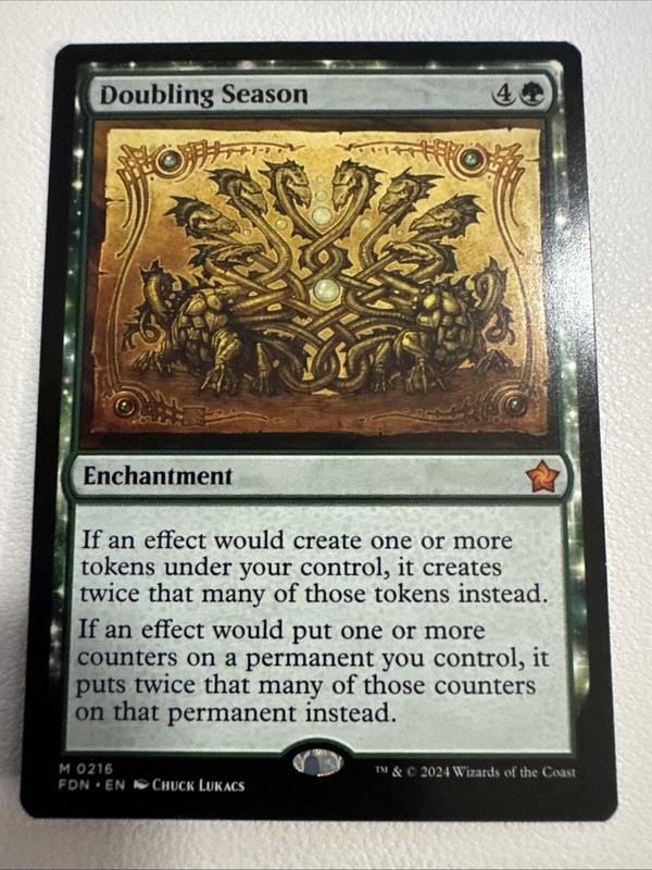 Doubling Season (NM Non-Foil) FDN-0216 Mythic MTG