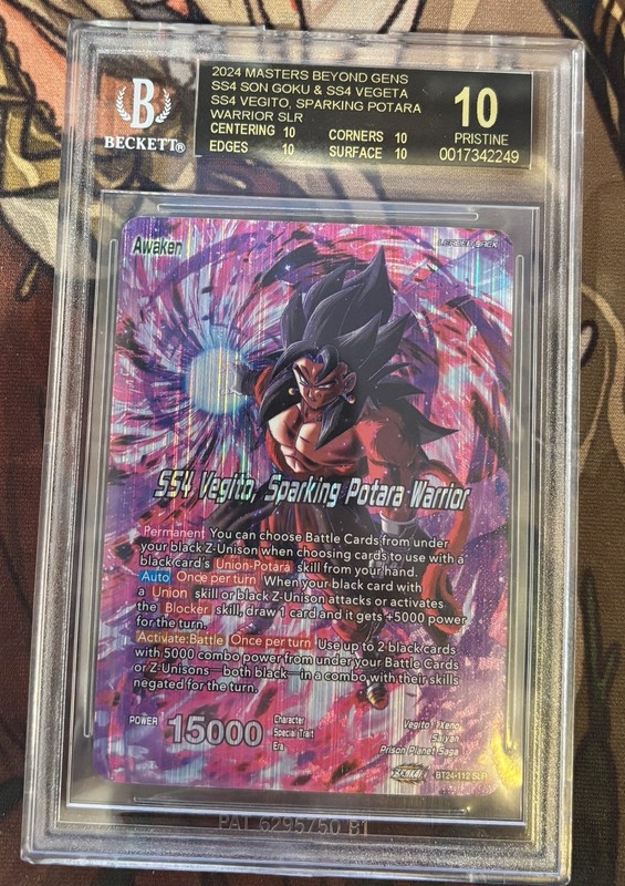 BGS 10 Black Label SS4 Vegito, Sparking Potara Warrior SLR BT24-112