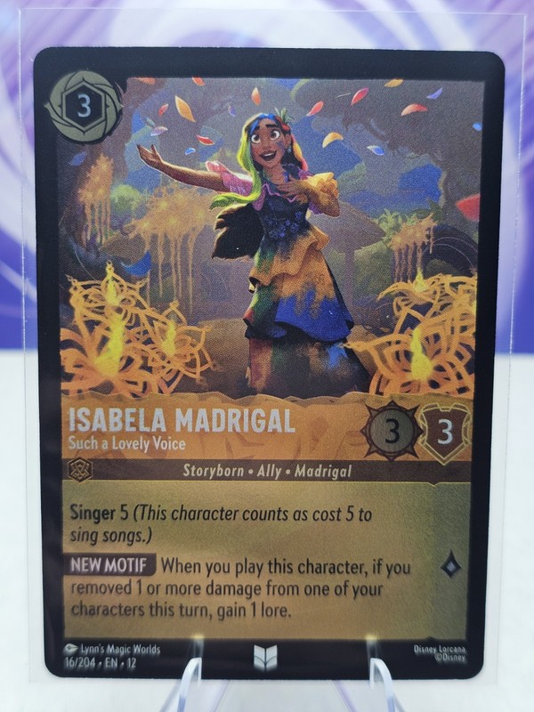 Cold Foil Isabela Madrigal Such a Lovely Voice Uncommon Wilds Unknown 16/204 NM