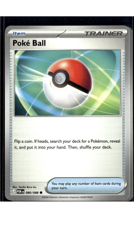 Poke Ball 080/088 ME03: Perfect Order Pokemon TCG NM