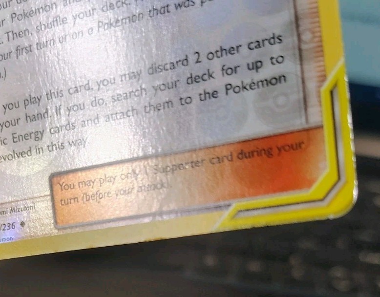 POKEMON RED & BLUE 202/236 REVERSE HOLO COSMIC ECLIPSE TAG TEAM LP gallery