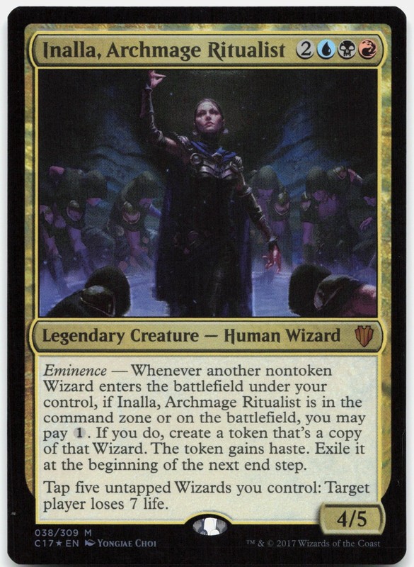 Inalla, Archmage Ritualist Foil M Commander 2017 38 NM