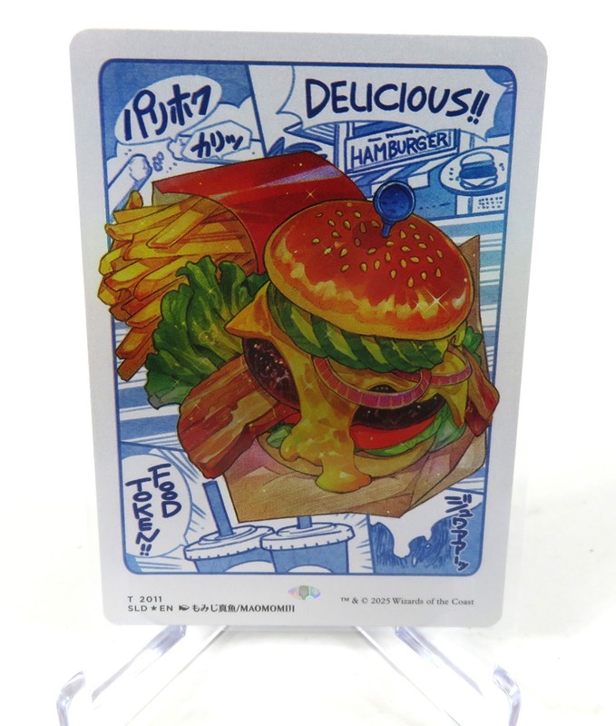 Oishii Food Token Cheeseburger 2011 FOIL Secret Lair NM / M