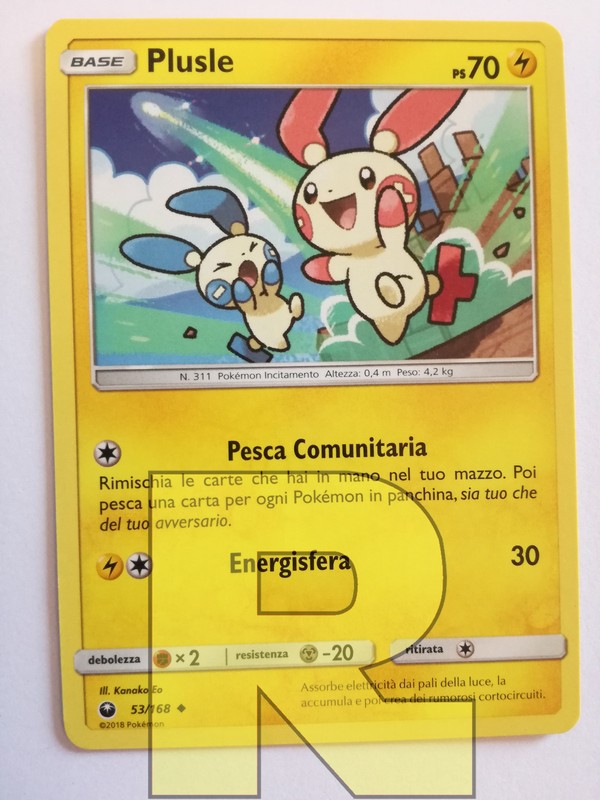 Plusle ® Astral Storm 53/168 ® Uncommon ® Pokemon ® Italian