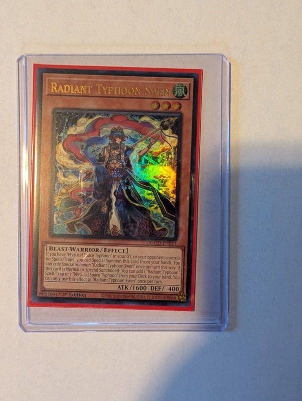 Radiant Typhoon Swen – DOOD-EN014 (Ultra Rare) – 1st Ed – NM – Yu-Gi-Oh