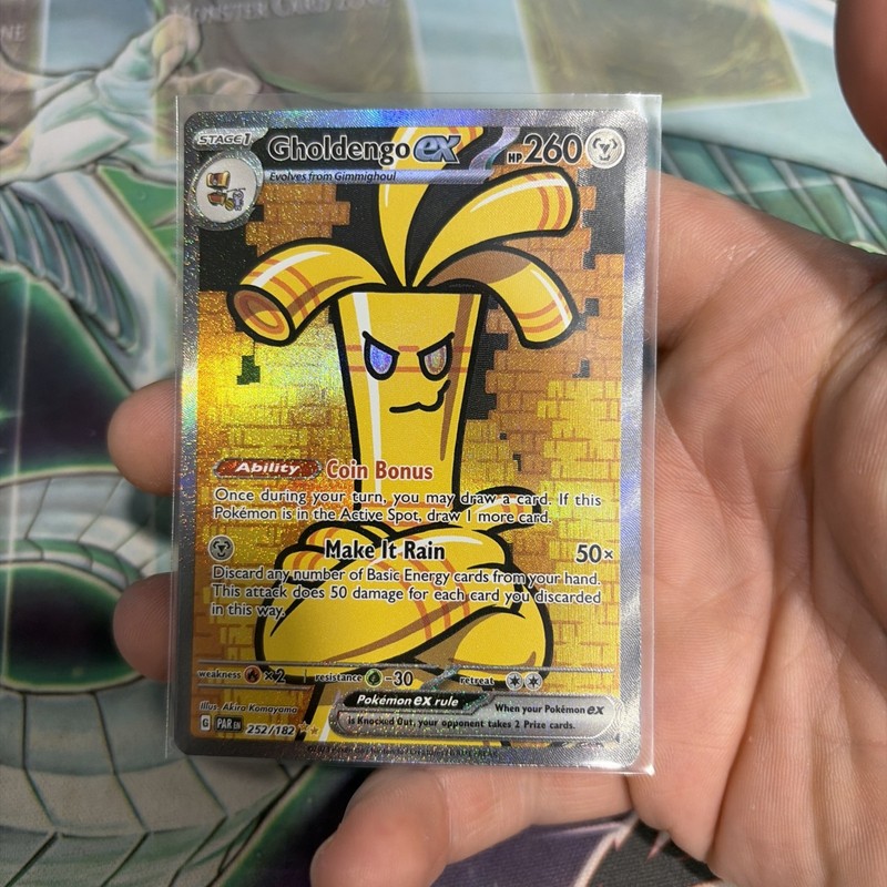Pokemon Paradox Rift Gholdengo ex 252/182 Special Illustration Rare SIR NM
