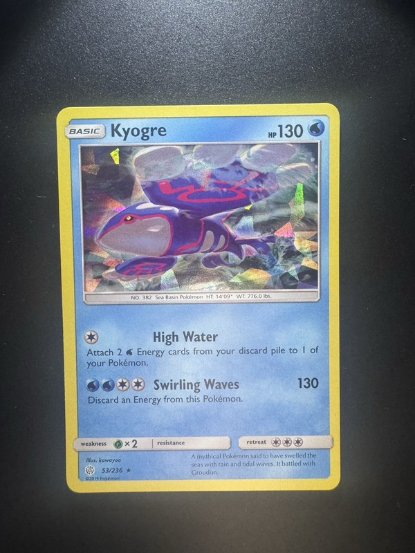 Pokemon TCG Kyogre Deck Exclusives 053/236 Cracked Ice Holo – HP 130 English