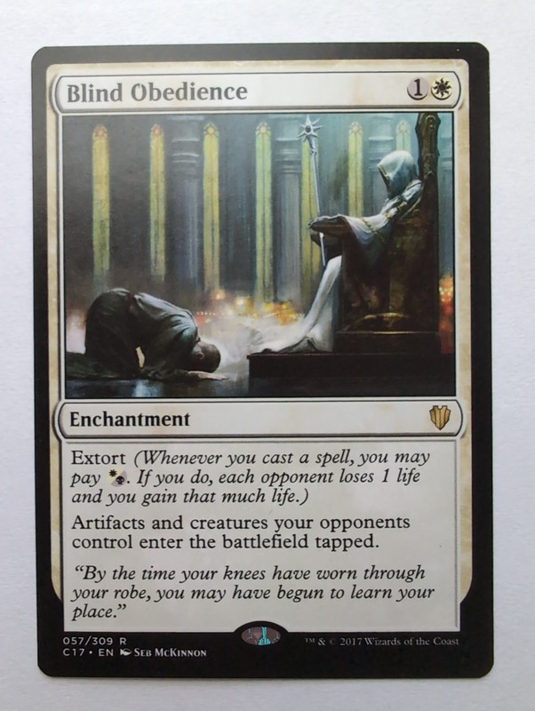 MTG Blind Obedience (C17) Commander 2017 Regular Rare 057/309