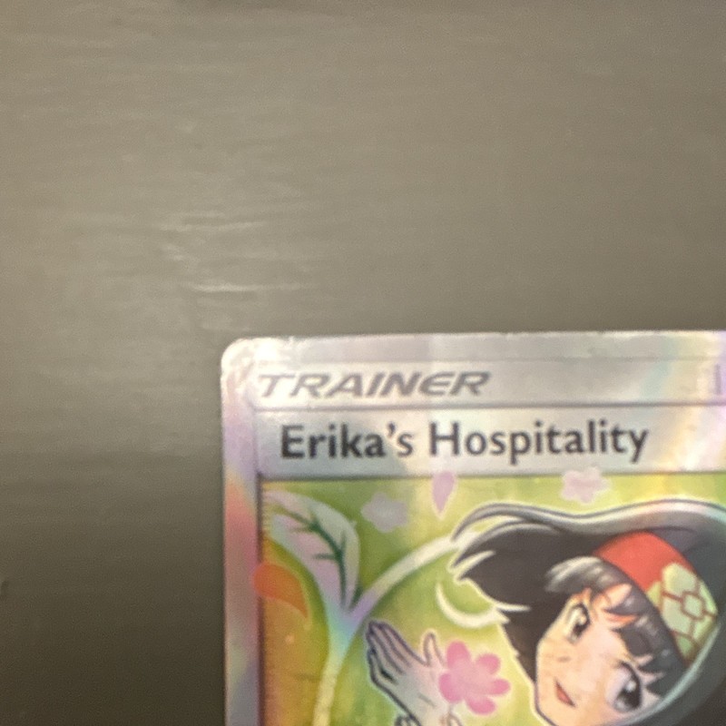 Pokémon Erika's Hospitality Full Art Ultra Rare Trainer Sm-Team Up 174/181 Holo gallery