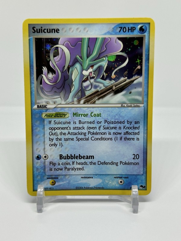 2006 POP Series 2 SUICUNE 4/17 Pokemon Vintage TCG Rare Holo Card
