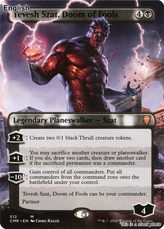 Tevesh Szat, Doom of Fools (Borderless) EN [CMR – 512] – NM TCG MTG