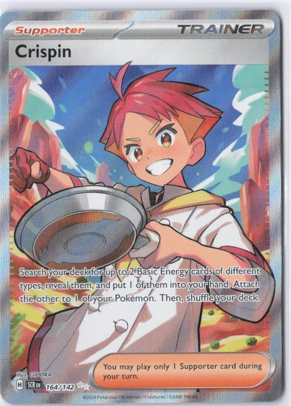 The Pokémon Company Crispin Trainer SV07 Stellar Crown Full Art Holo Ultra Rare…