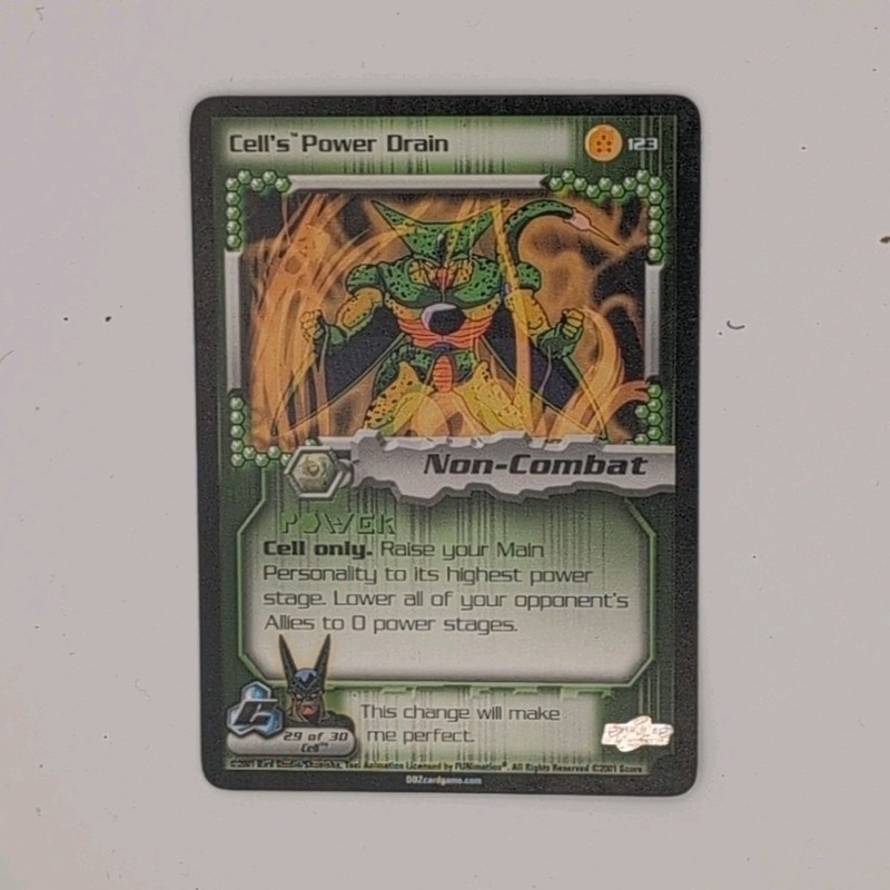 Score Entertainment Cell’s Power Drain 123 Pack Rare Foil Non-Combat