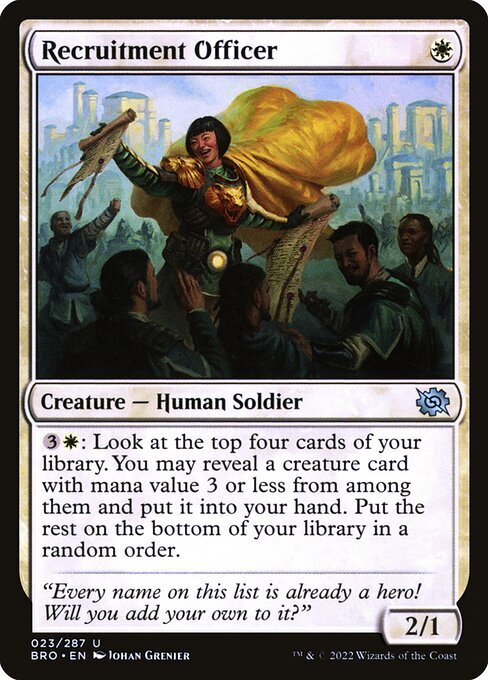 RECRUITMENT OFFICER x4 mtg NM-M The Brothers War 4 Unc
