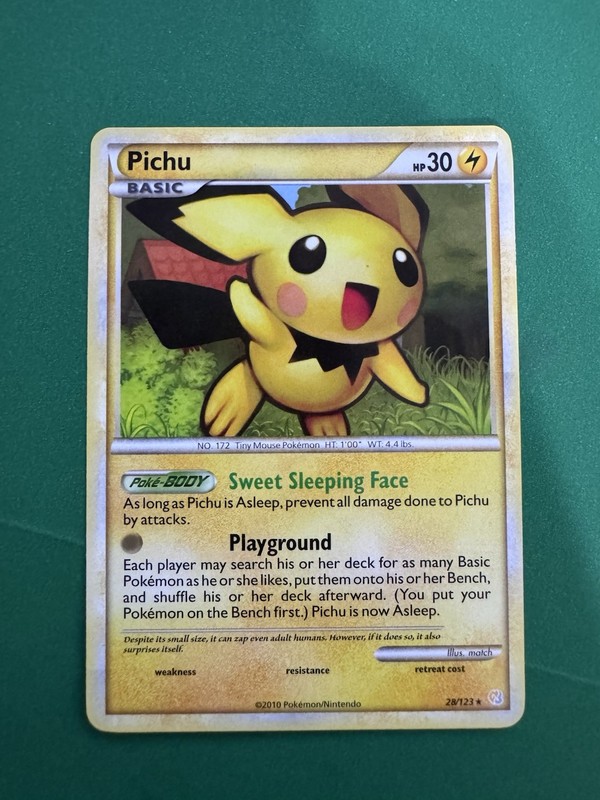 Pichu 28/123 HeartGold SoulSilver Regular