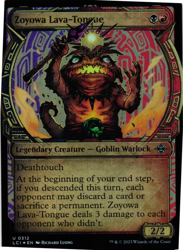 MTG TCG – Zoyowa Lava-Tongue Showcase 312 Foil The Lost Caverns of Ixalan – NM