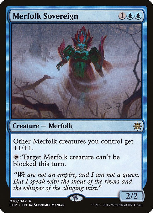 Merfolk Sovereign NonFoil Explorers of Ixalan 10 NM MTG