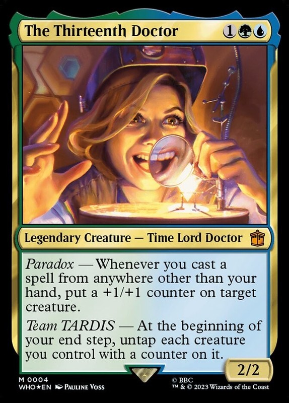 The Thirteenth Doctor 0004 Mythic Foil Doctor Who Commander MTG Near Mint
