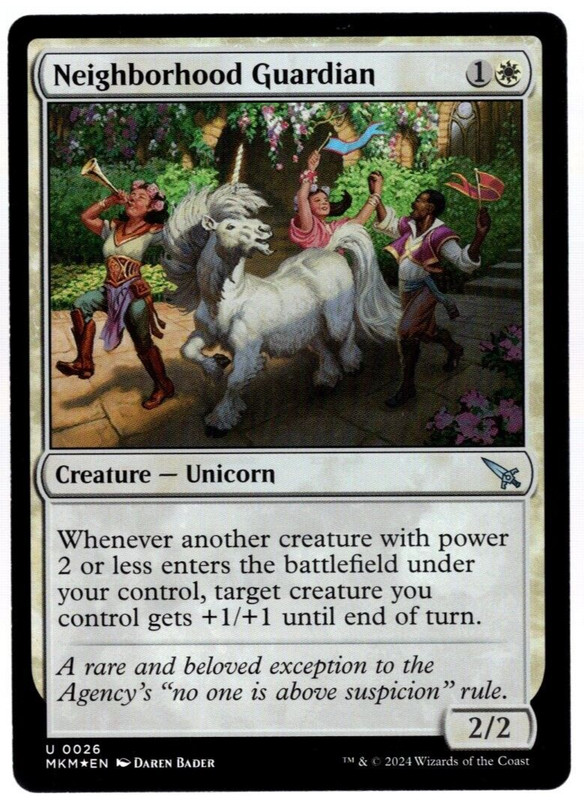Neighborhood 0026 Uncommon Foil Murders at Karlov Manor MTG Near Mint