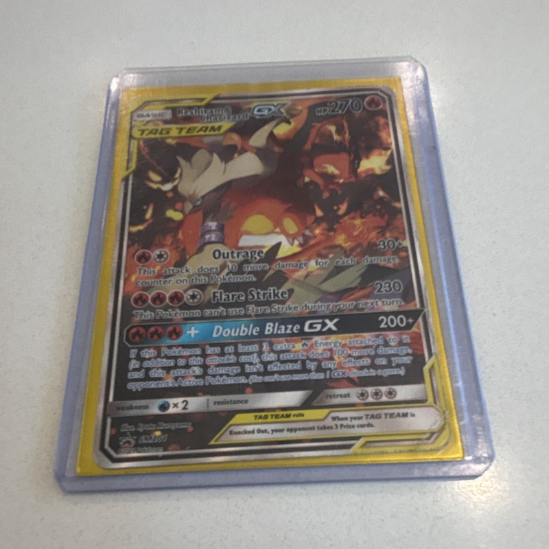Pokemon TCG Reshiram & Charizard GX TAG TEAM Holo EN SM201 270 HP