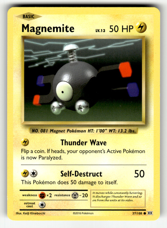 Magnemite 37/108 Normal Common XY – Evolutions LP