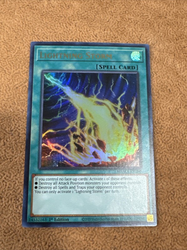 🔥Yugioh MAMA-EN089 Lightning Storm ULTRA RARE NEAR MINT 1ST EDITION
