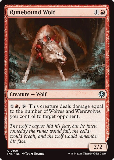 RUNEBOUND WOLF x4 mtg NM-M Innistrad Remastered 4 Unc