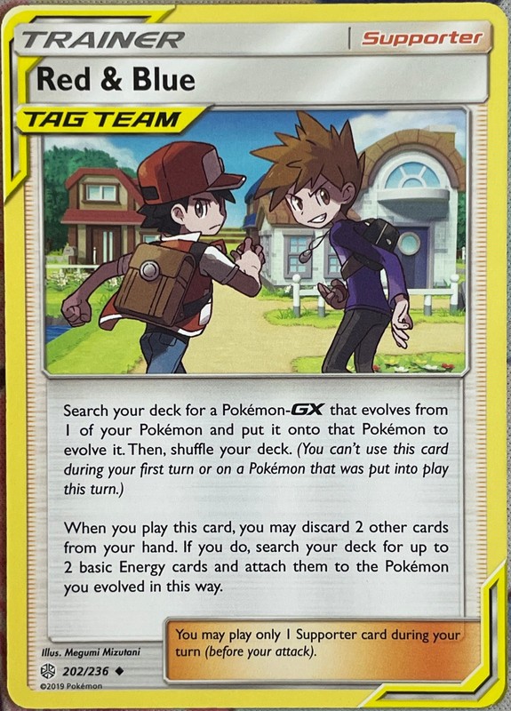 Red & Blue – 202/236 – Cosmic Eclipse Pokemon 2019