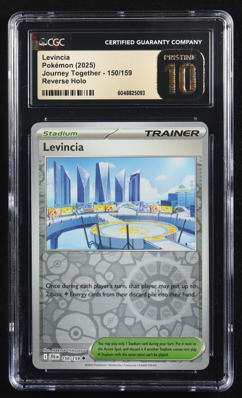 Levincia Stadium Trainer (Reverse Holo) 2025 Scarlet & Violet CGC TOP POP ~!