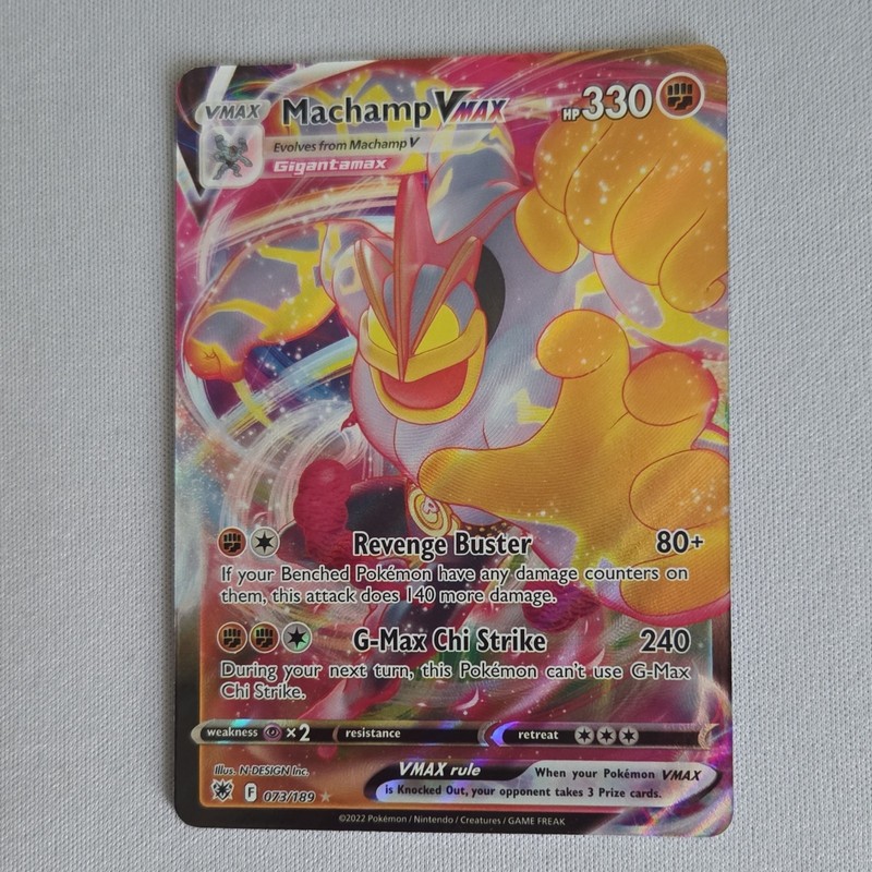 The Pokémon Company Machamp VMAX 073/189 Astral Radiance Ultra Rare Holo ENG