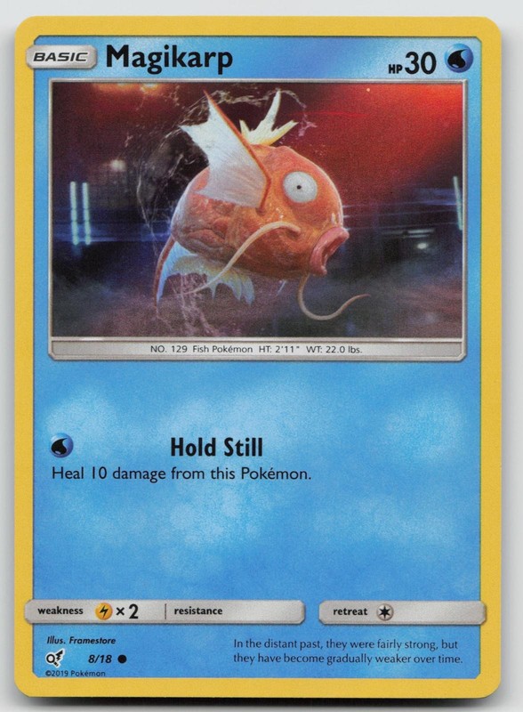 Magikarp 8/18 Detective Pikachu Pokemon Holo LP