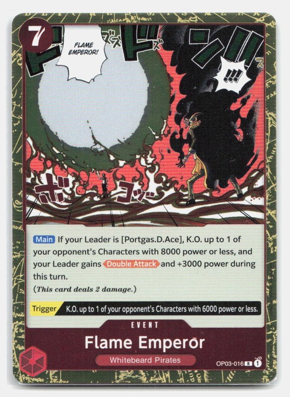 One Piece Promotion Cards #OP03-016 Flame Emperor (Judge Pack Vol. 2)