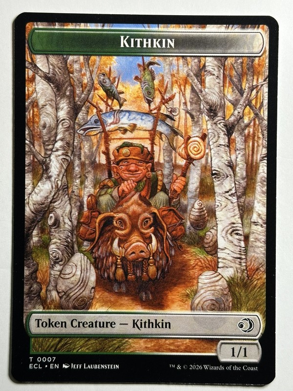 Kithkin // Treasure Double-Sided Token Lorwyn Eclipsed Regular MTG Card NM