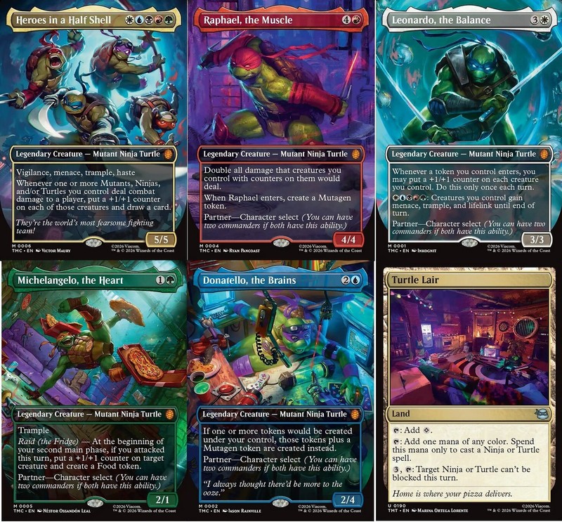 MTG Commander Heroes in a Half Shells Deck – Raph Mikey TMNT – NM – 100 Cards