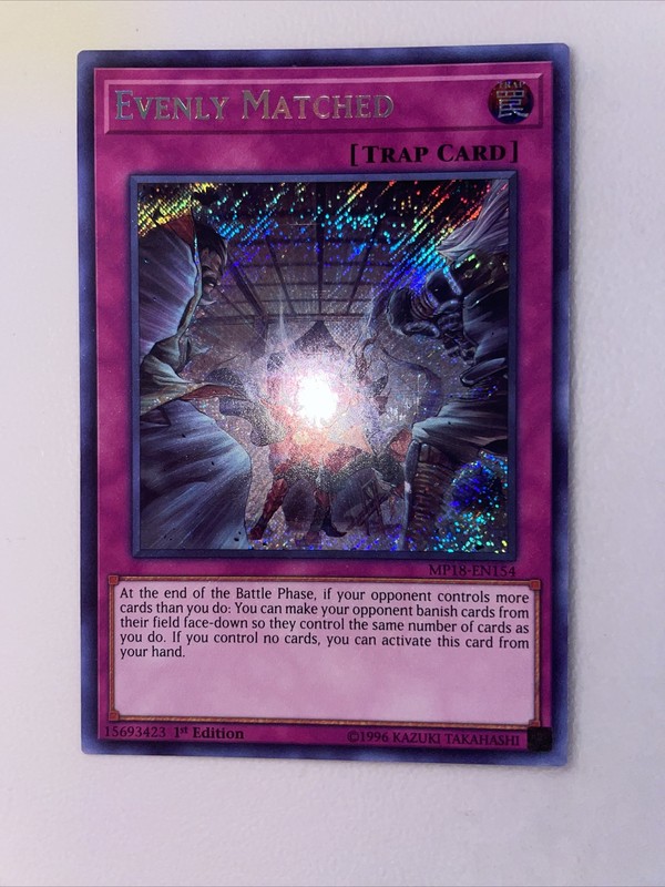 Yu-Gi-Oh! TCG Evenly Matched 2018 Mega-Tin Mega Pack MP18-EN154 1st Edition…