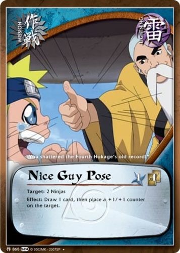 Nice Guy Pose – M-868 – Uncommon – 1st Edition – Foil Sage’s Legacy Damaged – Na