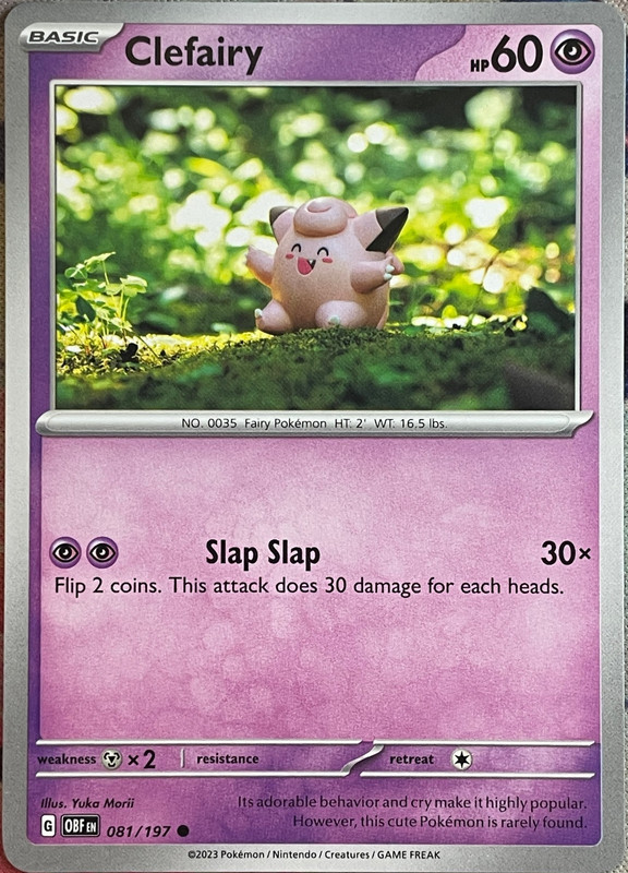 Clefairy – 081/197 – Obsidian Flames Pokemon 2023