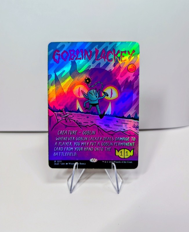 Goblin lackey Foil Secret Lair Play Test Card