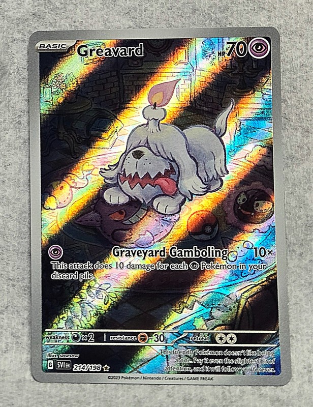 2023 pokemon Greavard basic #214/198 full art mint