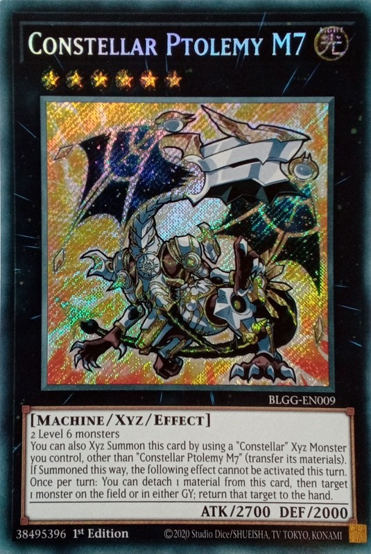 BLGG-EN009 CONSTELLAR PTOLEMY M7 CHIBI ART SECRET RARE 1ST EDITION YuGiOh CARD