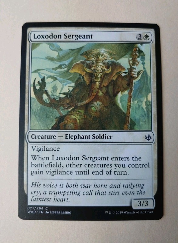 Loxodon Sergeant War of the Spark WAR 021 MTG Magic the Gathering – NM/LP