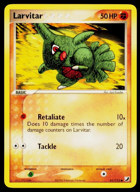 Larvitar Common Unseen Forces 61/115 LP