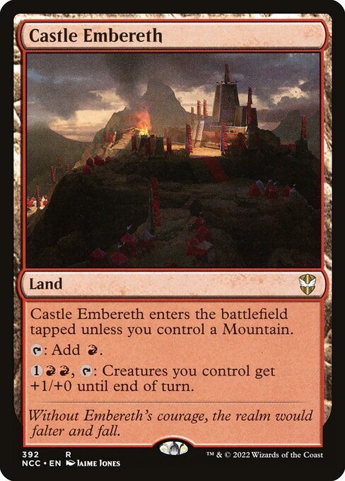 Castle Embereth MTG Commander: Streets of New Capenna Rare NM x1 – Magic Card