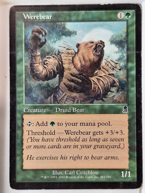 Werebear – Odyssey – Magic the Gathering MTG Nice!
