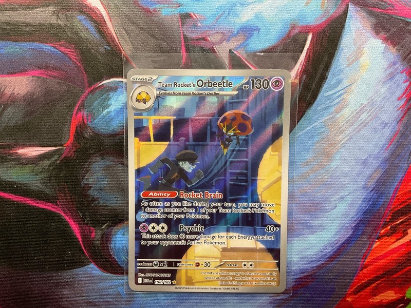 Team Rocket’s Orbeetle Holo Illustration Rare SV10: Destined Rivals 198/182 NM