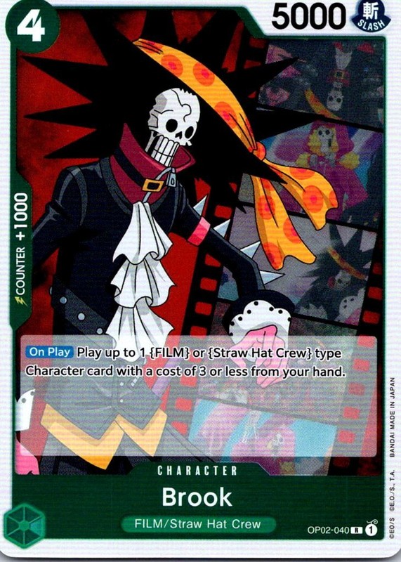 Brook OP02-040 Rare Paramount War One Piece Foil NM