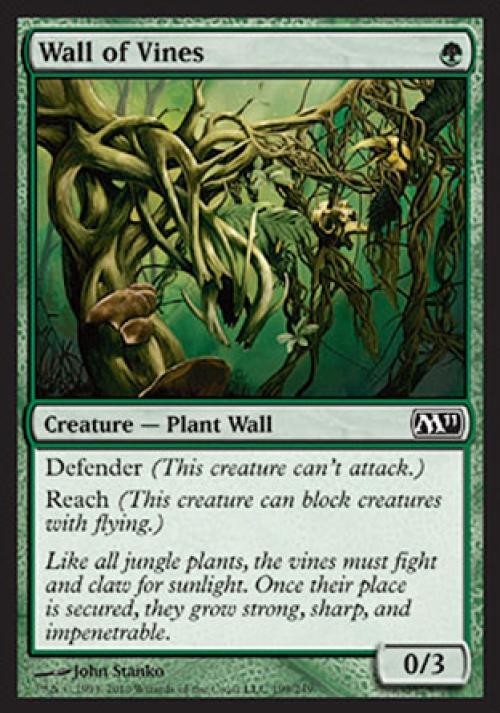 Wall of Vines – M11 MTG – Light Play